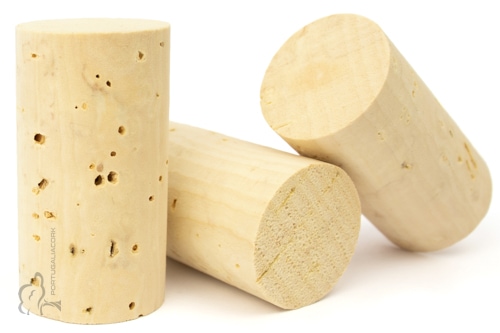 Natural cork stoppers